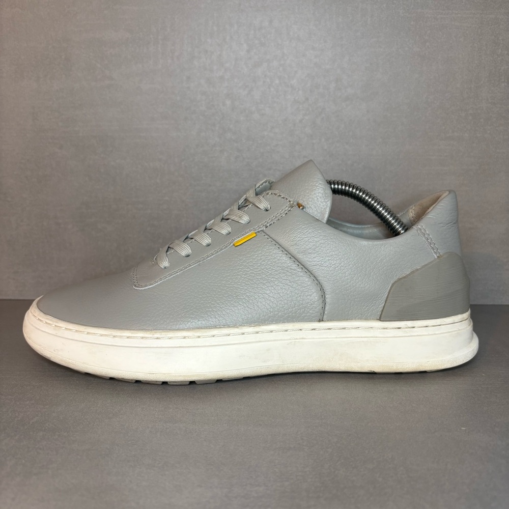 Casca | Avro Leather Shoes - Gray White ; Mens 6.5